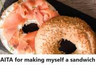 Husband Makes Himself A Late-Night Bagel Sandwich With Onion, But After His Wife Takes A Bite Without Asking And Gets Upset, She Accuses Him Of Betraying Her