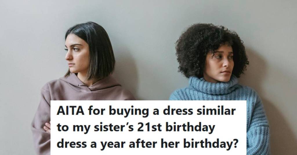 Sisters sitting and not looking at each other because they're mad at each other