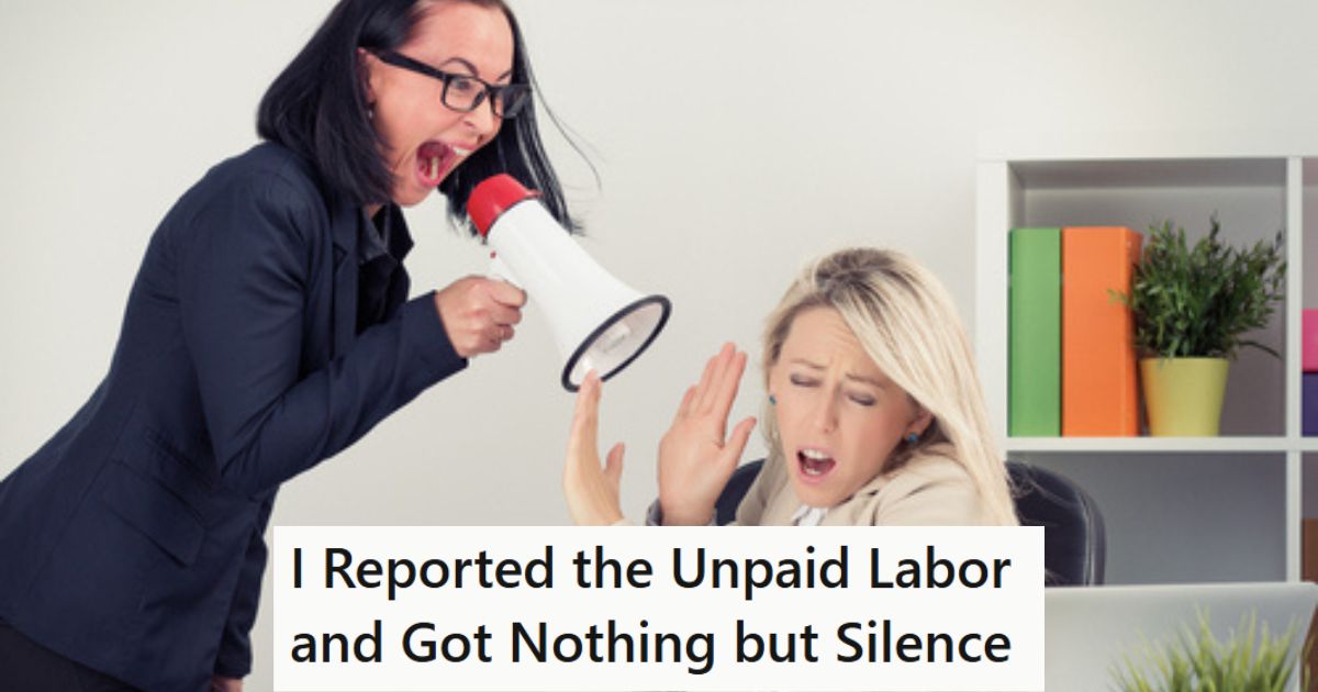 Boss yelling at employee