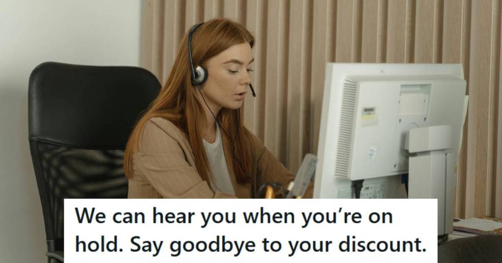 Woman working at a call center, answering calls