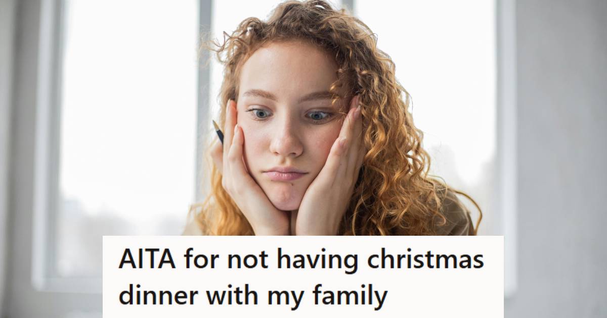 Lady stressing because she's not sure what to do for Christmas this year