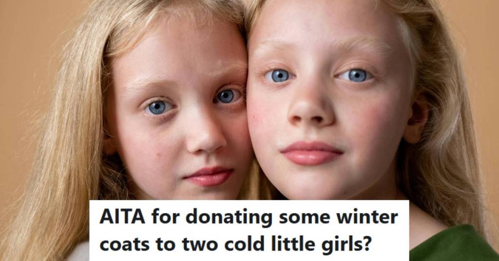 Twin girls with blonde hair and blue eyes