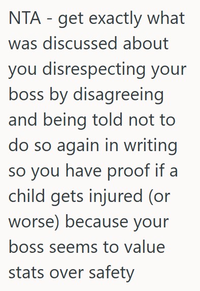 Comment 4 45 A Swim Instructor Saw Her Manager Promoting A Student Before She Was Ready, But Her Boss Is Mad She Raised Her Voice To Express Her Concerns