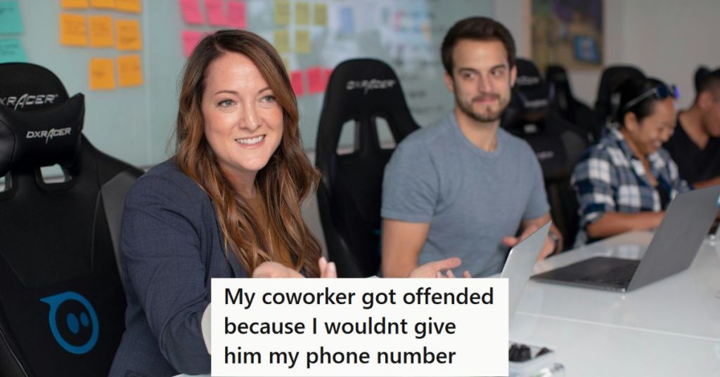 Coworkers at a table.