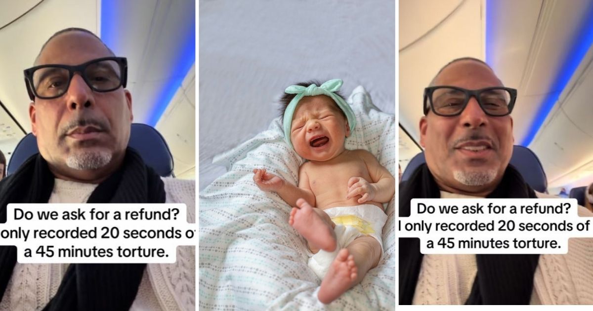 He Was Stuck On A Plane With A Crying Baby, But After He Made A Video About It He Got Absolutely Roasted Online