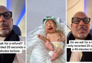 He Was Stuck On A Plane With A Crying Baby, But After He Made A Video About It He Got Absolutely Roasted Online