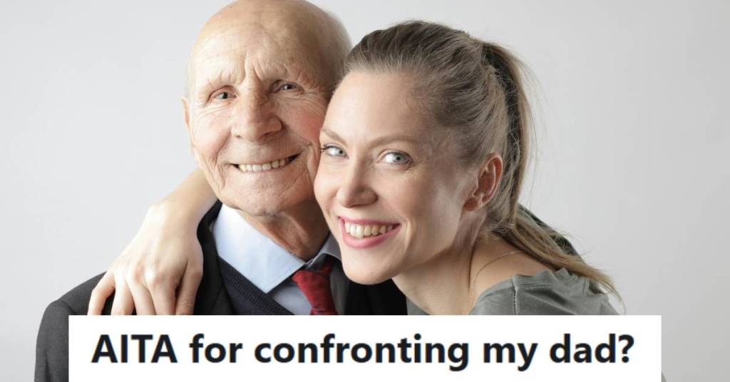 Woman hugging her dad after not seeing him for the past year.