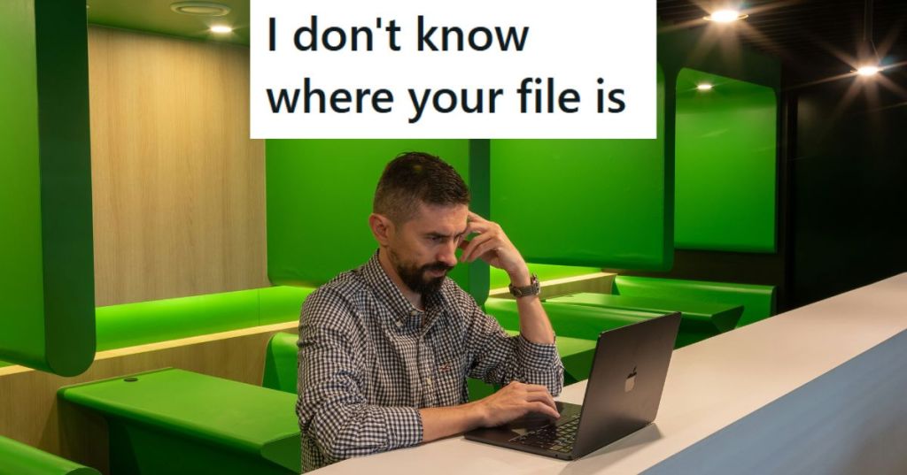 Guy working on a computer