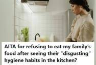 Food Technology Student Refused To Eat Dinner After Watching Her Mother Cross-Contaminate Raw Chicken And Salad, So To Prove A Point, She Threw Out Unsafe Food