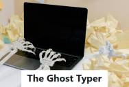IT Worker Tried To Solve A Client’s “Haunted” Keyboard, Then Learned It Was Buried Under Stacks Of Paperwork And Files That Were Holding The Keys Down