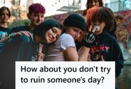 A Group Of Teenagers Was Hanging Out In The Rain, But When A Man Annoyed By Their Noise Decided To Splash Them With His Car, It Backfired