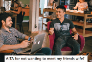 Weird Colleague Kept Forcing His Workmate To Meet His Wife, But The Workmate Made It Clear That He Is Not Interested