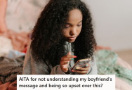Annoying Boyfriend Made A Typing Error And Blamed His Girlfriend For Not Understanding The Message, But She Doesn’t Think A Doctorate Qualifies Her For That Job