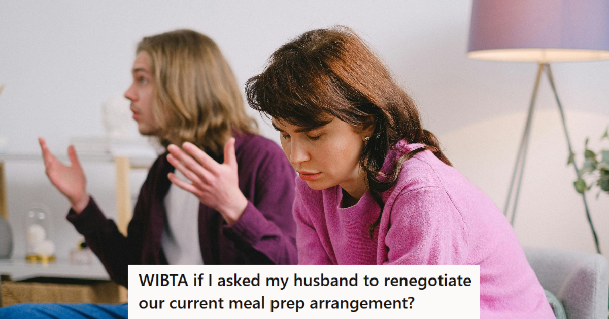 Husband Wouldnt Help Around The House And Demanded His Wife Cook, So She Finally Decided To Tell Him That She Wont Be Able To Do So Much Without Help Woman in pink sweater looking sad