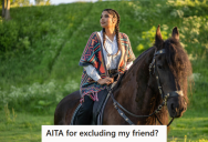 Possessive Horse Owner Refused To Let Her Overweight Friend Ride, So Now The Friend Is Mad And The Horse Owner Is Not Sure If She Made The Right Decision