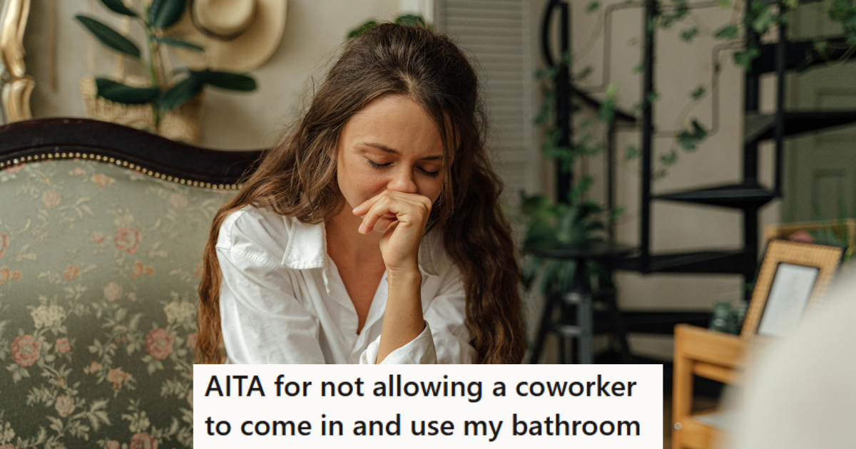 Woman sitting in her house