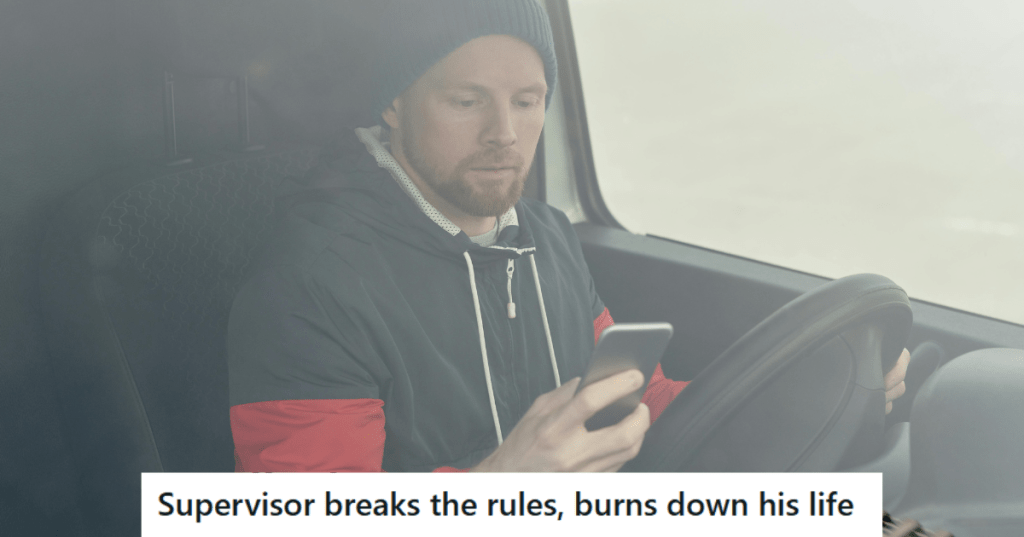 Man riding a vehicle and using his phone