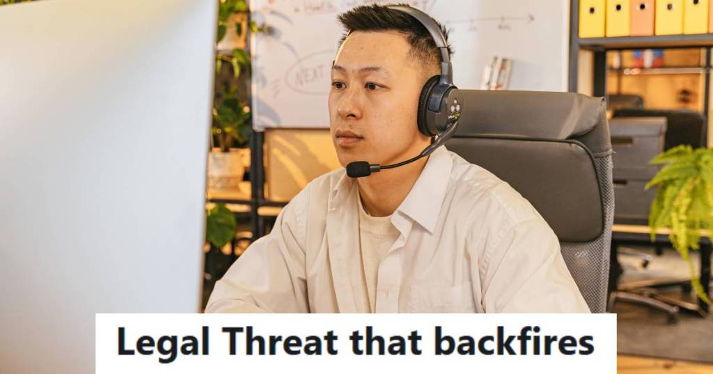 Man answering a call at the tech support desk