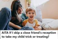 Mother Was Asked To Give A Speech At A Halloween Wedding, But Now She Wants To Skip It And Just Take Her Four-Year-Old Trick-or-Treating