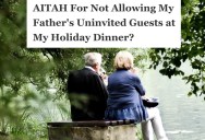 Elderly Father Refuses To Come To Christmas Party Unless He Can Bring New Friends, But His Request Makes Everyone Uncomfortable