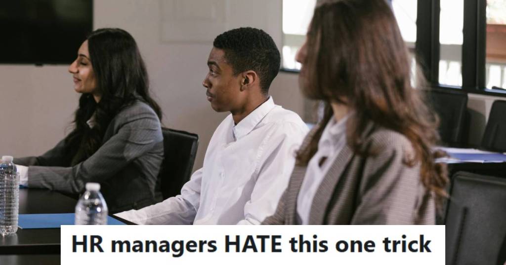 System admin sitting in a meeting with HR lady and the VP