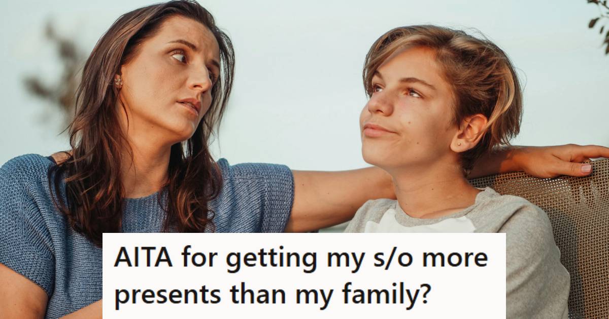 Mom trying to tell her son to spend less money on his girlfriend