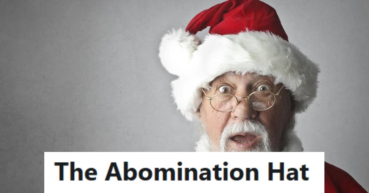 Father Refused To Buy A Flashy, Singing Santa Hat At The Store, So His Kids Gifted It To Him On Christmas And Made Him Wear It For Years