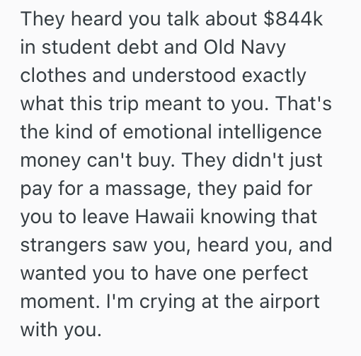 Screenshot 2025 12 02 at 2.28.46 PM Woman Splurged On A Vacation She Couldn’t Really Afford, And She Ended Up Receiving The Most Unexpected Gift From Two Kindhearted Strangers