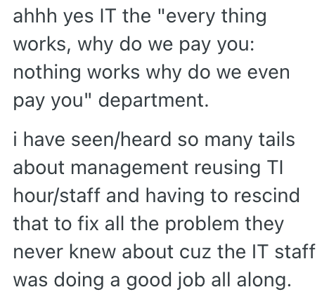 Screenshot 2025 12 04 at 1.50.42 PM Manager Gave Employee A Hard Time About How Much Overtime They Were Putting In, So They Decided To Only Work Exactly 40 Hours Per Week
