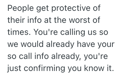 Screenshot of user comment