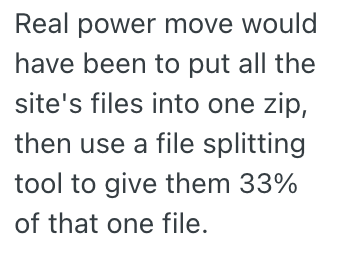 Screenshot 2025 12 07 at 10.18.37 AM A Contractor Didnt Get Fully Paid By A Client, So They Did As They Asked And Only Gave Them 33% Of Their Website
