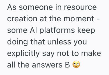Screenshot 2025 12 07 at 10.42.27 PM Man Took A 120 Question Multiple Choice Test But Almost All Answers Were The Same, So He Realized His Professor Likely Used ChatGPT
