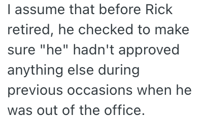 Screenshot 2025 12 07 at 9.54.42 AM Employee Found Out His Boss Approved Of Something He Wasnt Supposed To While He Was On Vacation, So He Let Everyone In The Office Know About It So It Would Get Overturned