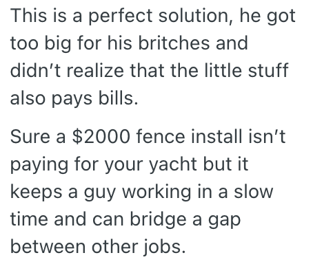 Screenshot 2025 12 07 at 9.56.31 AM A Construction Coordinator Was Told By A Contractor Not To Send Him Small Jobs Anymore, So They Maliciously Complied And The Contractor Lost Out On A Lot Of Money
