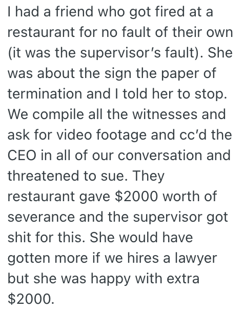 Screenshot 2025 12 07 at 9.58.47 AM A Restaurant Servers New Manager Gave Them A Hard Time, So They Did What He Wanted, But Ended Up Getting Fired While On Vacation