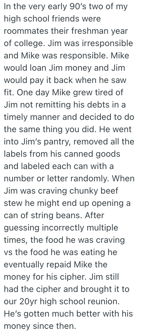 Screenshot 2025 12 09 at 12.36.07 PM A Teenager Was Babysitting And Kept Getting Short Changed By The Kids Mom. So They Rearranged Everything In Her Pantry Because They Knew She Was A Neat Freak.