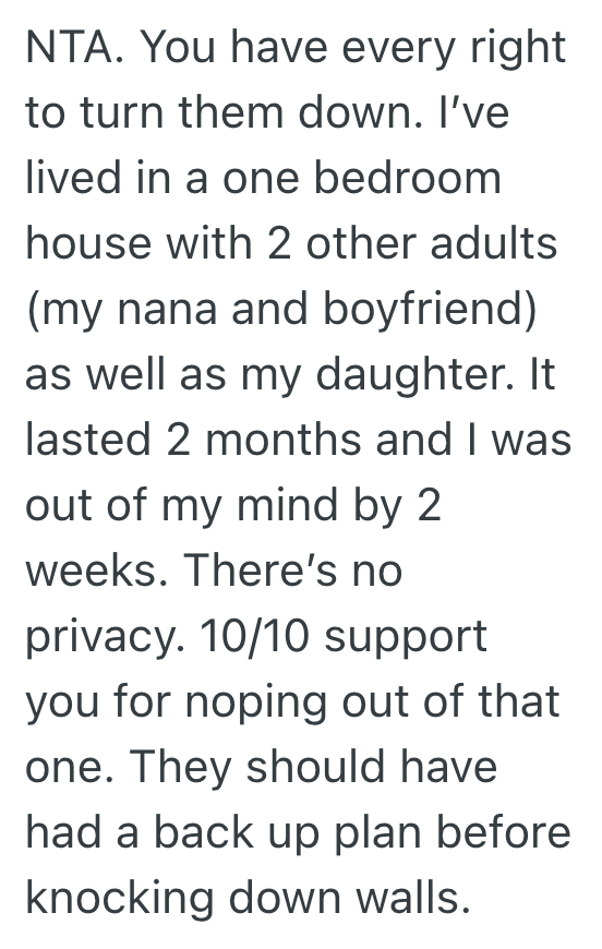 Screenshot 2025 12 10 at 12.01.52 PM Her Brother And His Family Want To Move In With Her While Theyre Having Construction Done On Their House, But Shes Hesitant Since She Lives In A 1 Bedroom Apartment