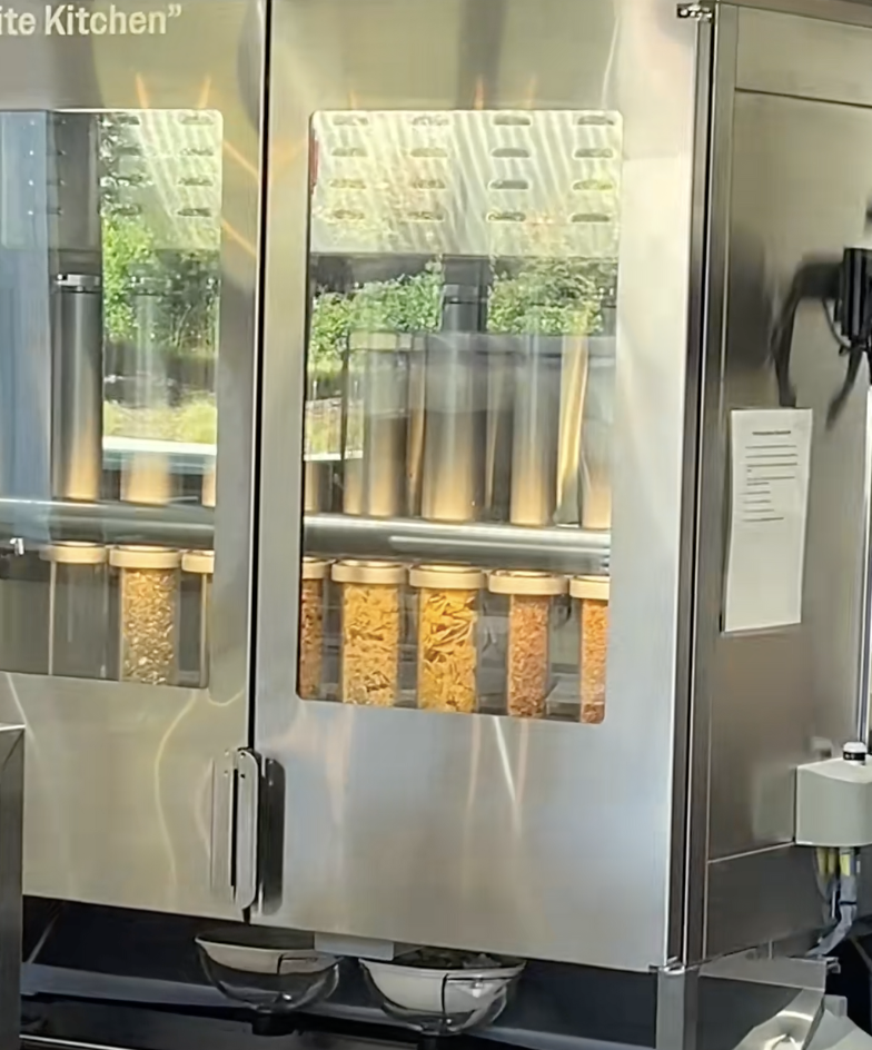 salad machine in restaurant