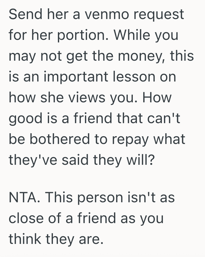 Screenshot 2025 12 19 at 11.32.49 PM Her Friend Forgot Her Wallet And Asked Her To Cover The Restaurant Bill, But Its Been Two Weeks And No Repayment Has Been Made