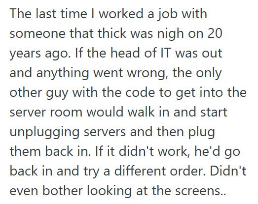 Server The Company Owner Pulled The Server’s Power Cords During Updates And Took Email Down For Everyone, So IT Admin Had To Restore An Entire Exchange Database