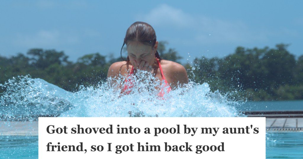 woman diving into a pool