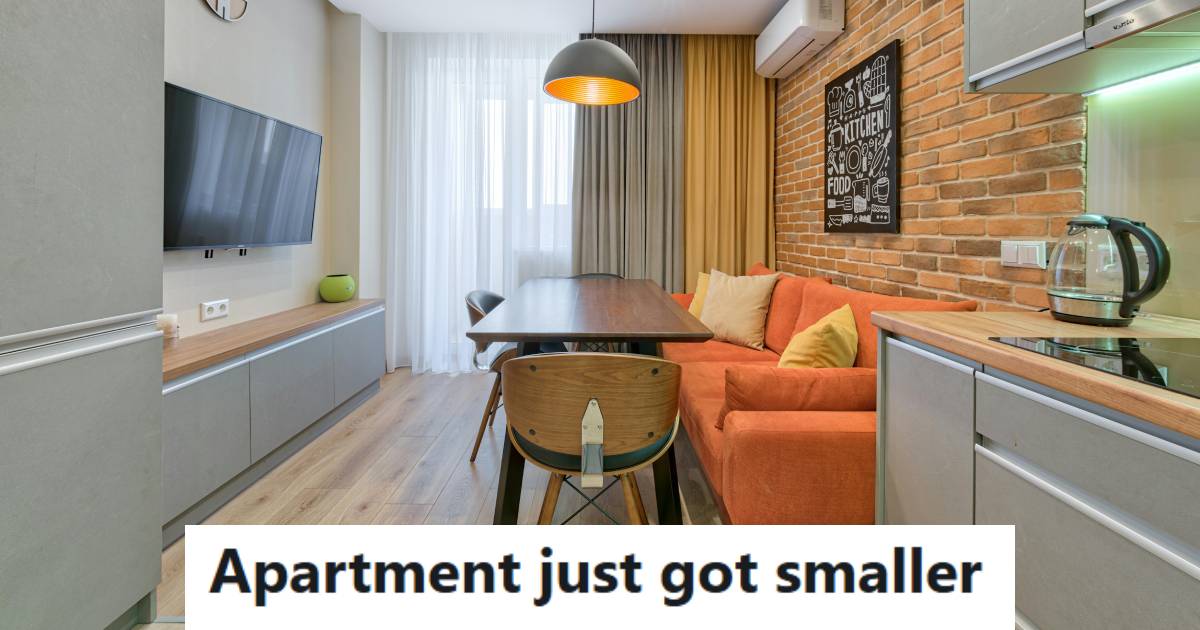 Very small, well-decorated apartment in a big city
