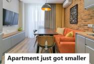 Tenant Gave Notice After His Landlord Ignored Ongoing Problems, So He Rearranged The Furniture To Make the Apartment Look Very Small And It Sat On The Market