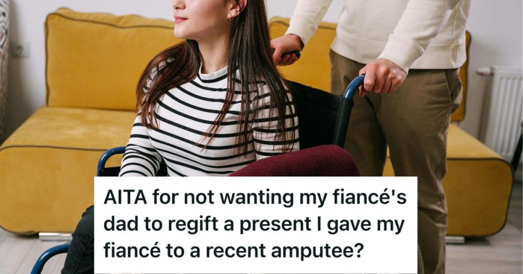 Man pushing a young woman in a wheelchair