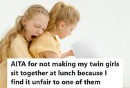 Mom Refuses To Make Her Twins Sit Together At Lunch After Their Friend Group Fell Apart, And Now Her Ex Has A Lot To Say About It