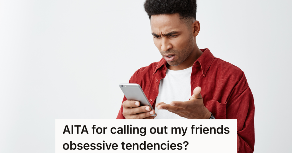 upset and confused man looking at phone