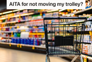 Grocery Store Customer Leaves Cart Unattended While He Grabs An Item, But A Middle Aged Woman Thought That Meant She Could Take It