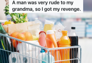 Rude Customer Slams Into An Older Woman’s Shopping Cart At The Grocery Store, So Her Grandchild Hides The Other Customer’s Cart