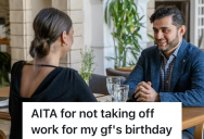 Boyfriend Takes His Girlfriend Out To Dinner For Her Birthday, But She Thinks He Should’ve Taken The Day Off Work To Spend Time With Her