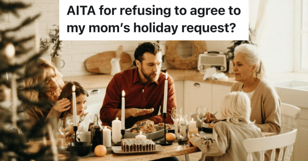 family eating together on Christmas